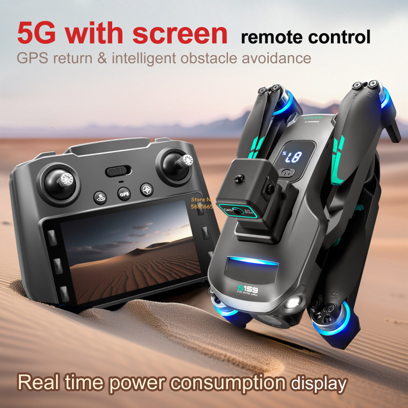 8k câmera dupla 5g wifi fpv co - Drone Mapping avaliação e preço